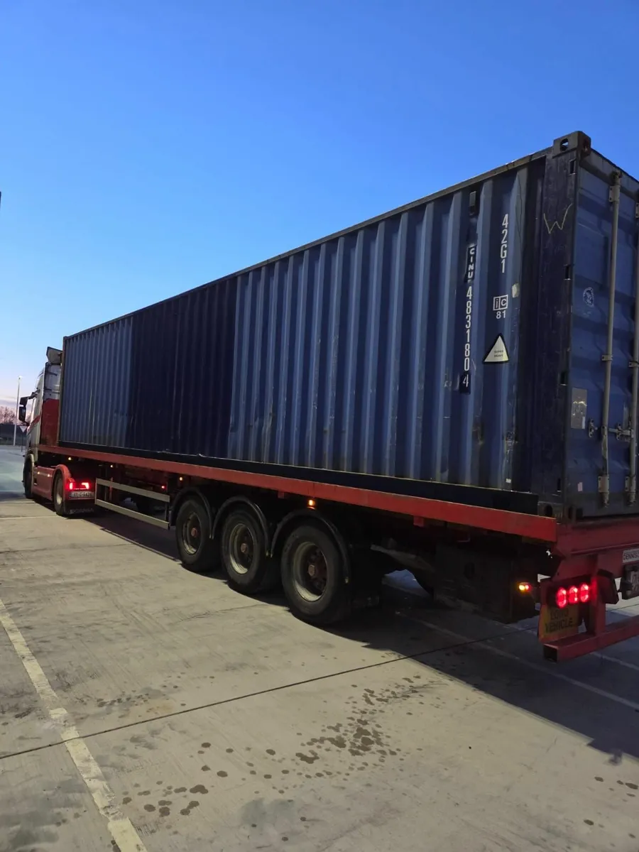 Used 40FT High Cube Shipping Containers - BLUE - Image 4