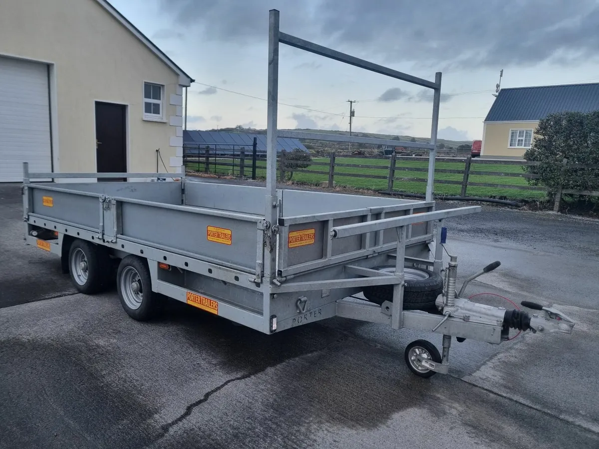 12ft x 6ft 7 inches Dropside Porter Trailer - Image 1