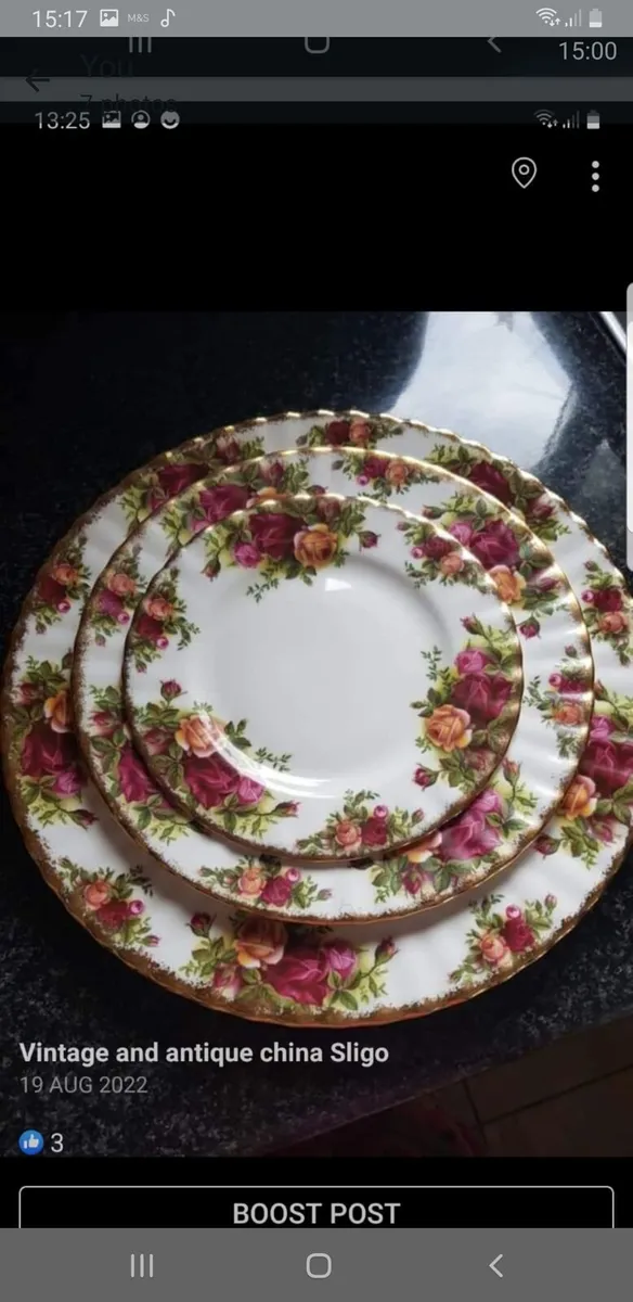 Royal Albert Counrry Rose big dinner set - Image 2