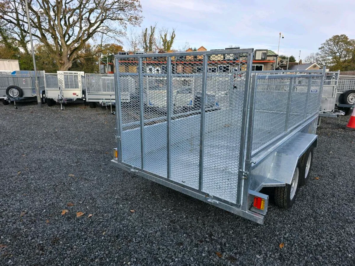 10x5ft galvanised trailer mesh ramp door leds - Image 4