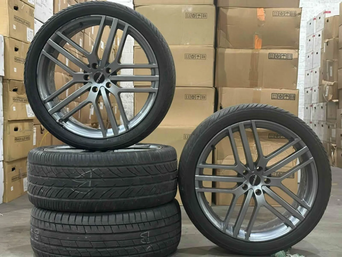 22" Nouvos 03 Style Alloys & Tyres For BMW X5 F15 - Image 1