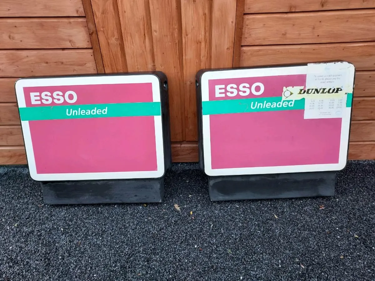 Vintage Esso pump covers - Image 1