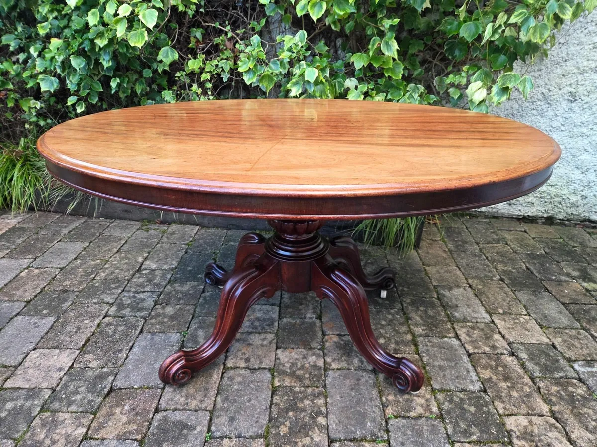 Victorian Oval Breakfast Table- Circa 1870 - Image 2