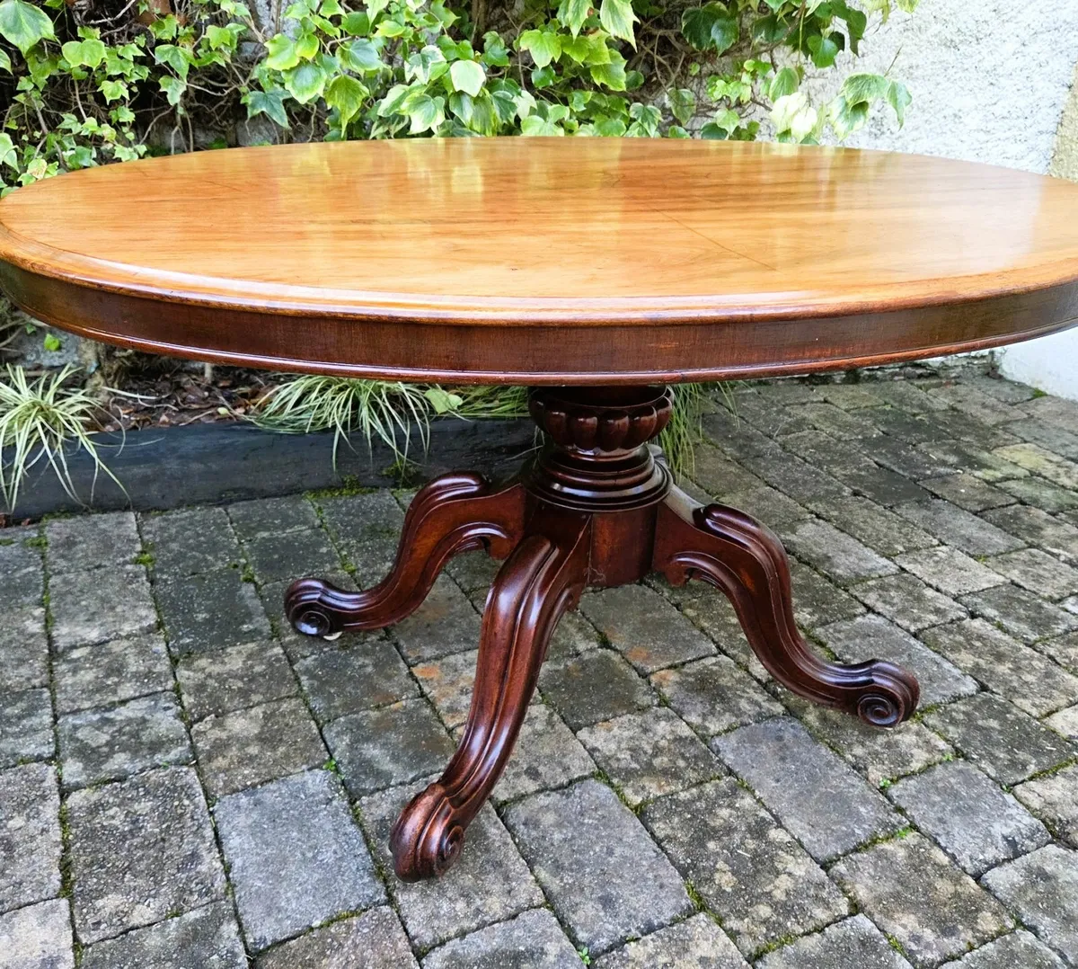 Victorian Oval Breakfast Table- Circa 1870 - Image 4