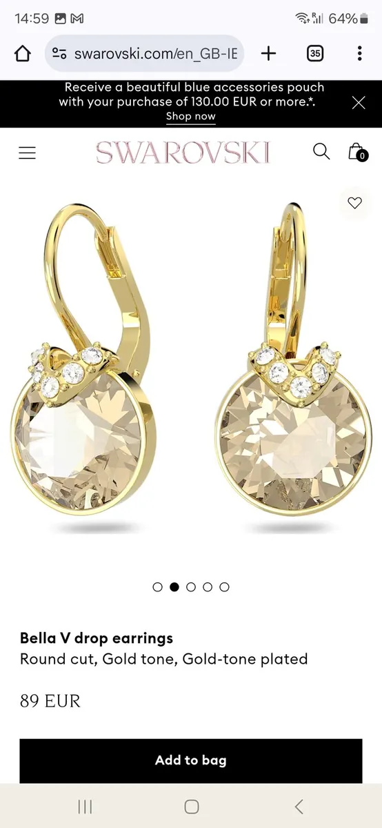 Swarovski earing and bracelet - Image 2