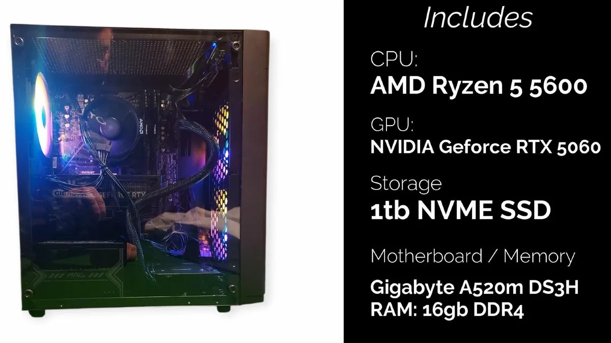 Brand New Gaming PC - NVIDIA Geforce RTX 5060 - Image 1