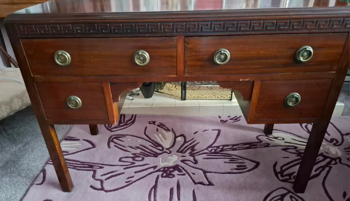 Antique Mahogany Desk - Image 1