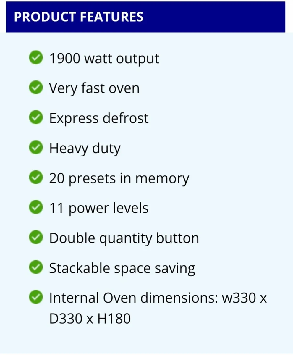 Sharp 24 AT microwave 1900w - Image 2