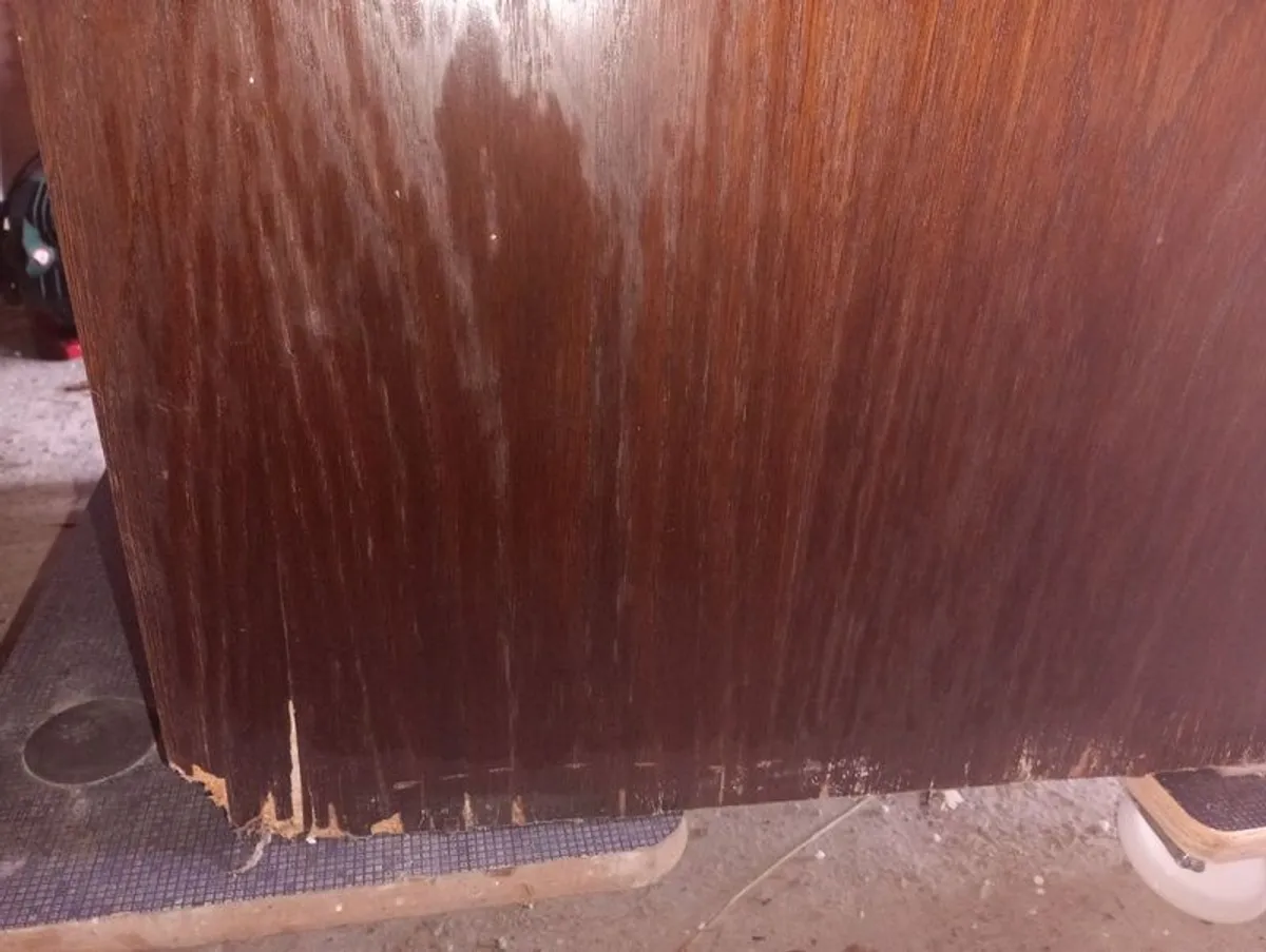 Wooden Bar Cabinet & Wine Rack - Image 2