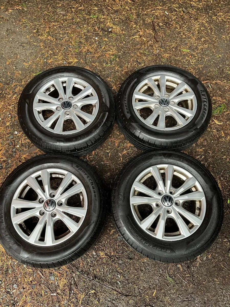 15’ VW GOLF CADDY 5x112 alloy wheels - Image 1