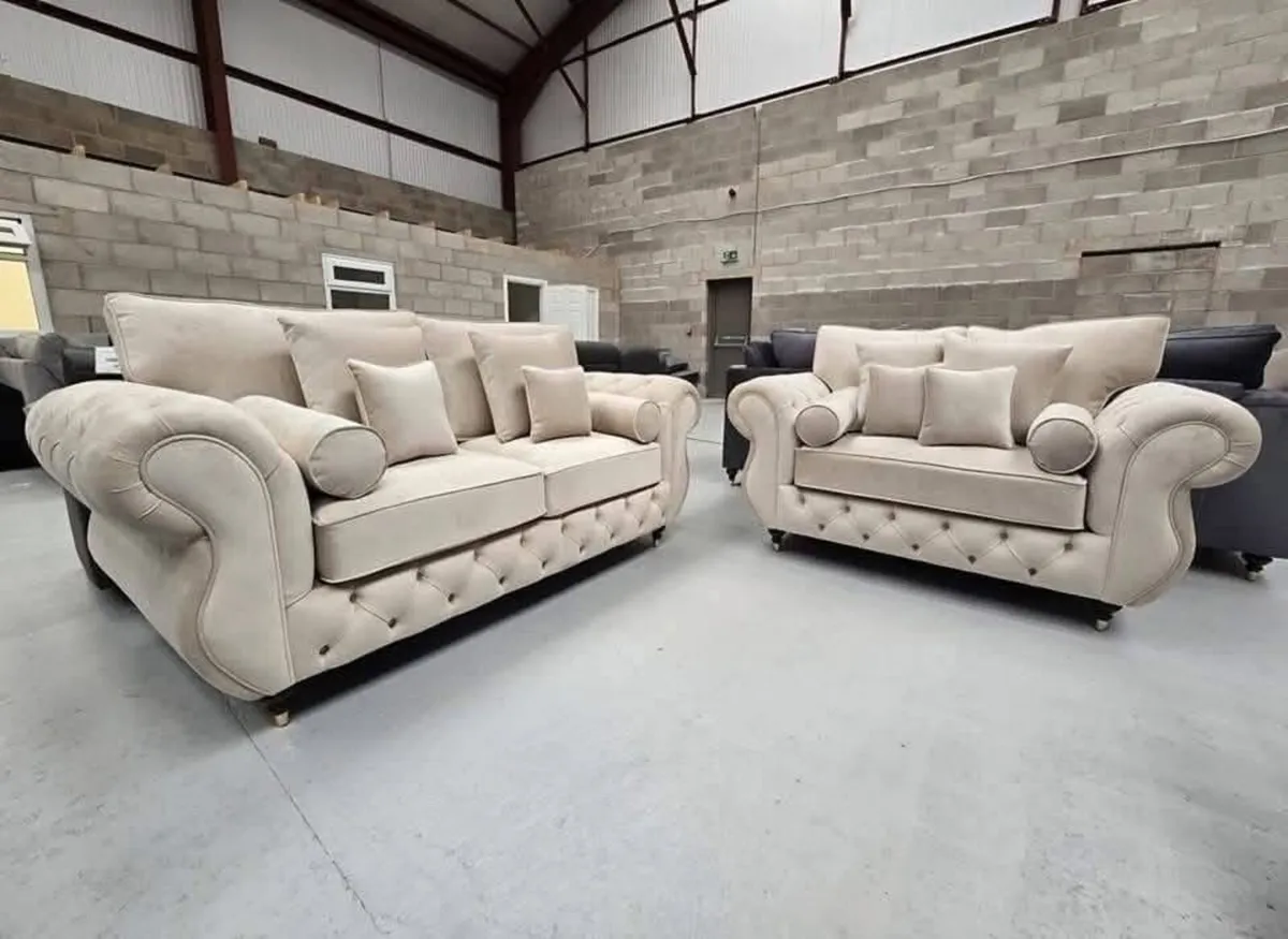 New 3+2 Chesterfield Sofas - Image 1