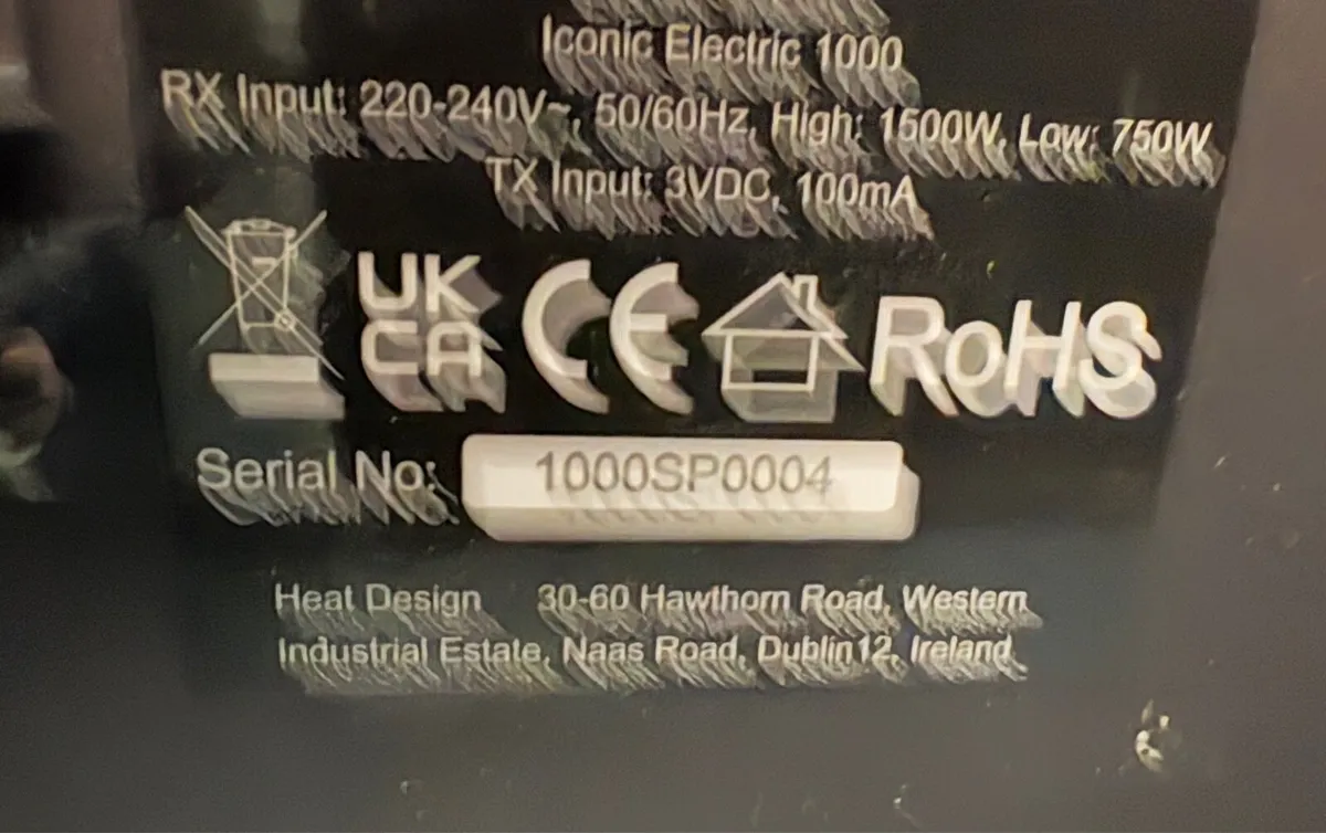 Iconic 1000 Electric Fireplace - Image 2