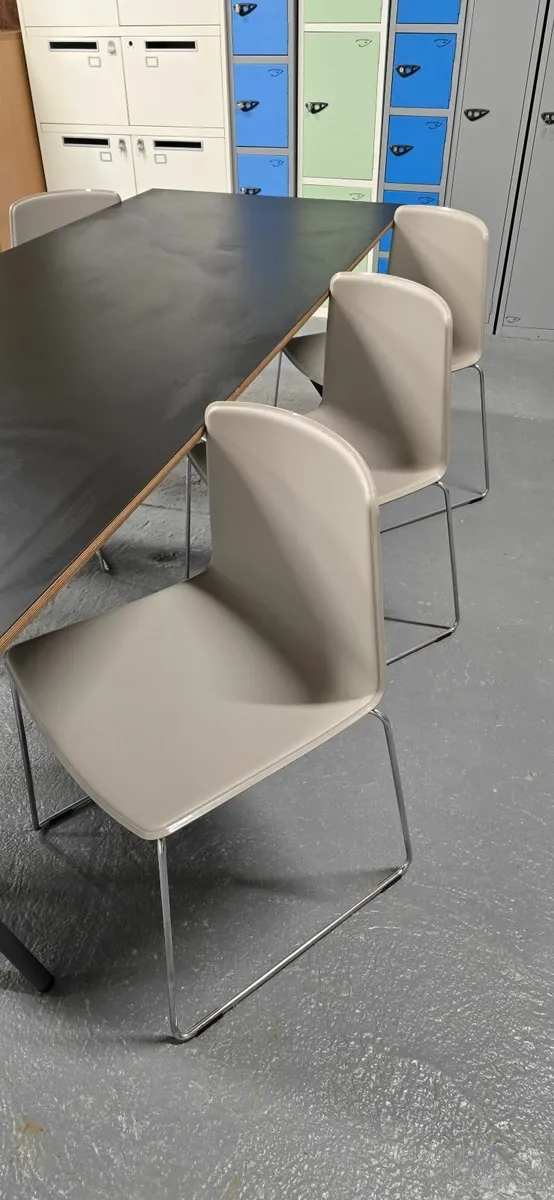 Stylish Dining Table Set – 6 Pedrali Tweet Chairs - Image 2