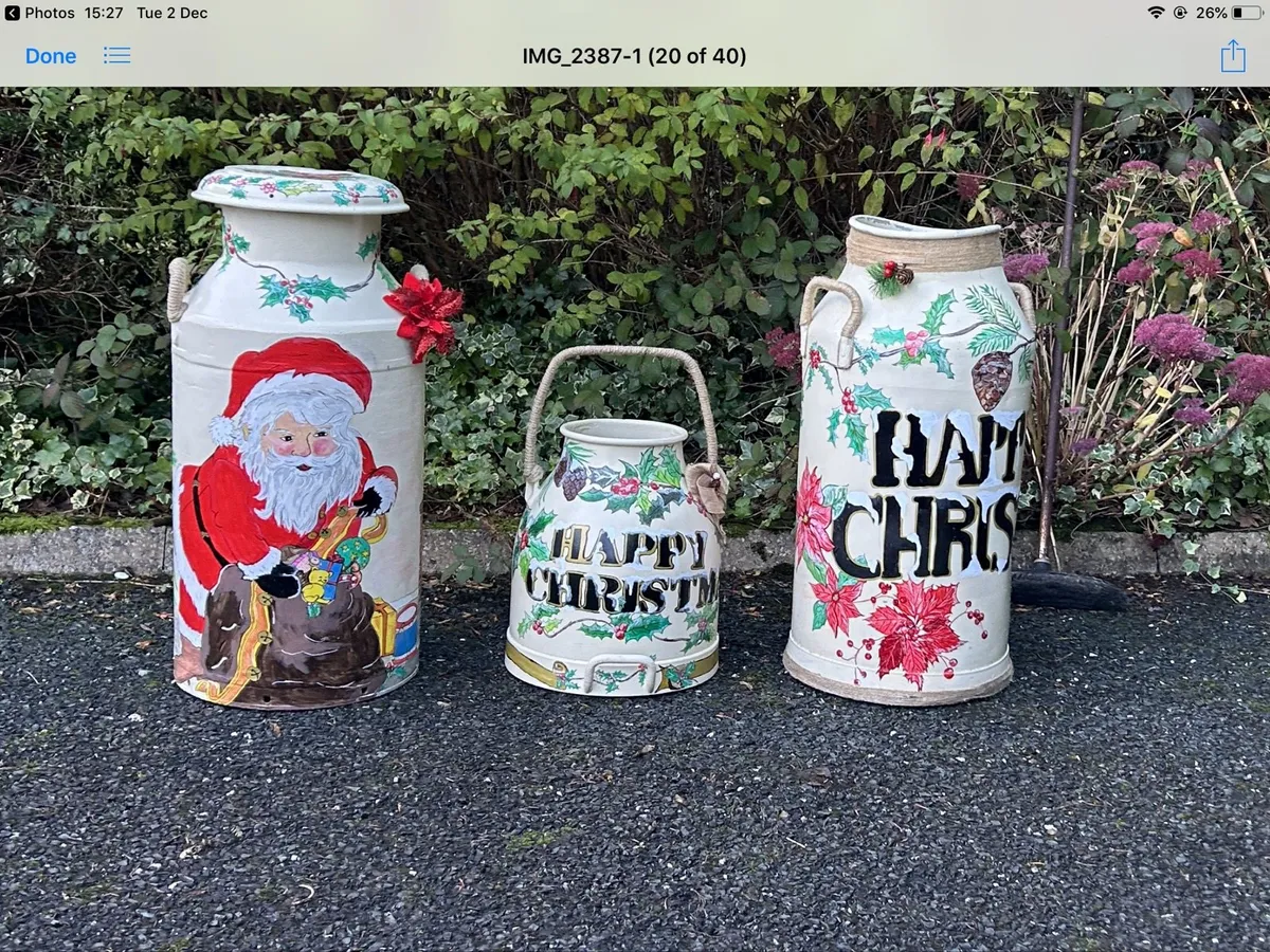 Old Farm Milk Cans - Image 2