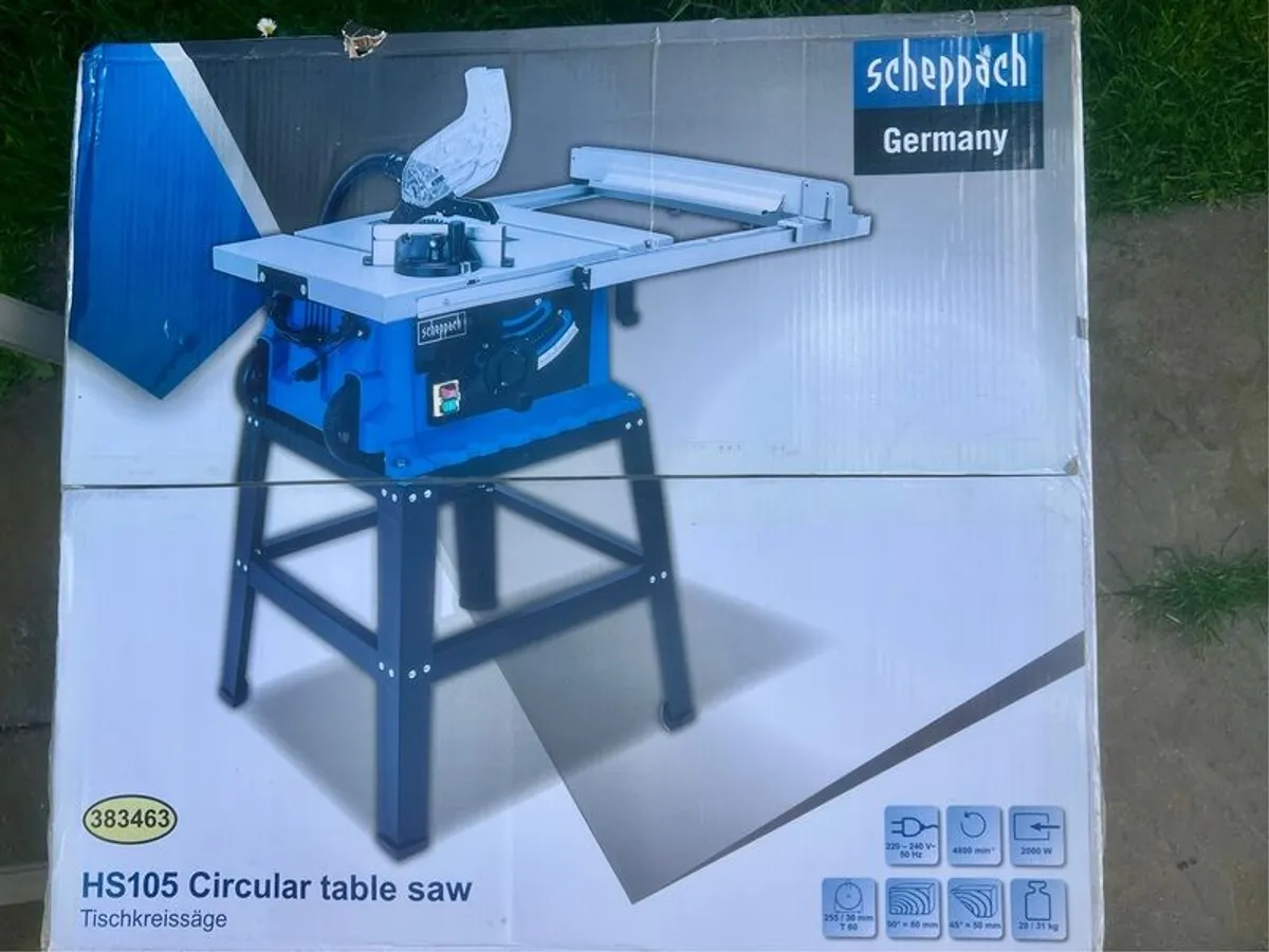 Table Saw Scheppach - Unused - Image 3