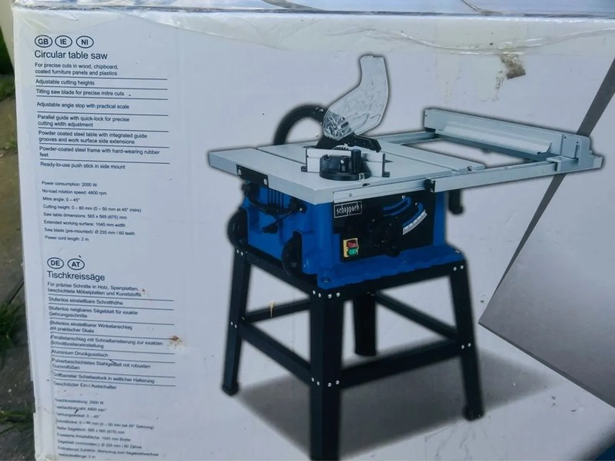 Table Saw Scheppach - Unused - Image 4