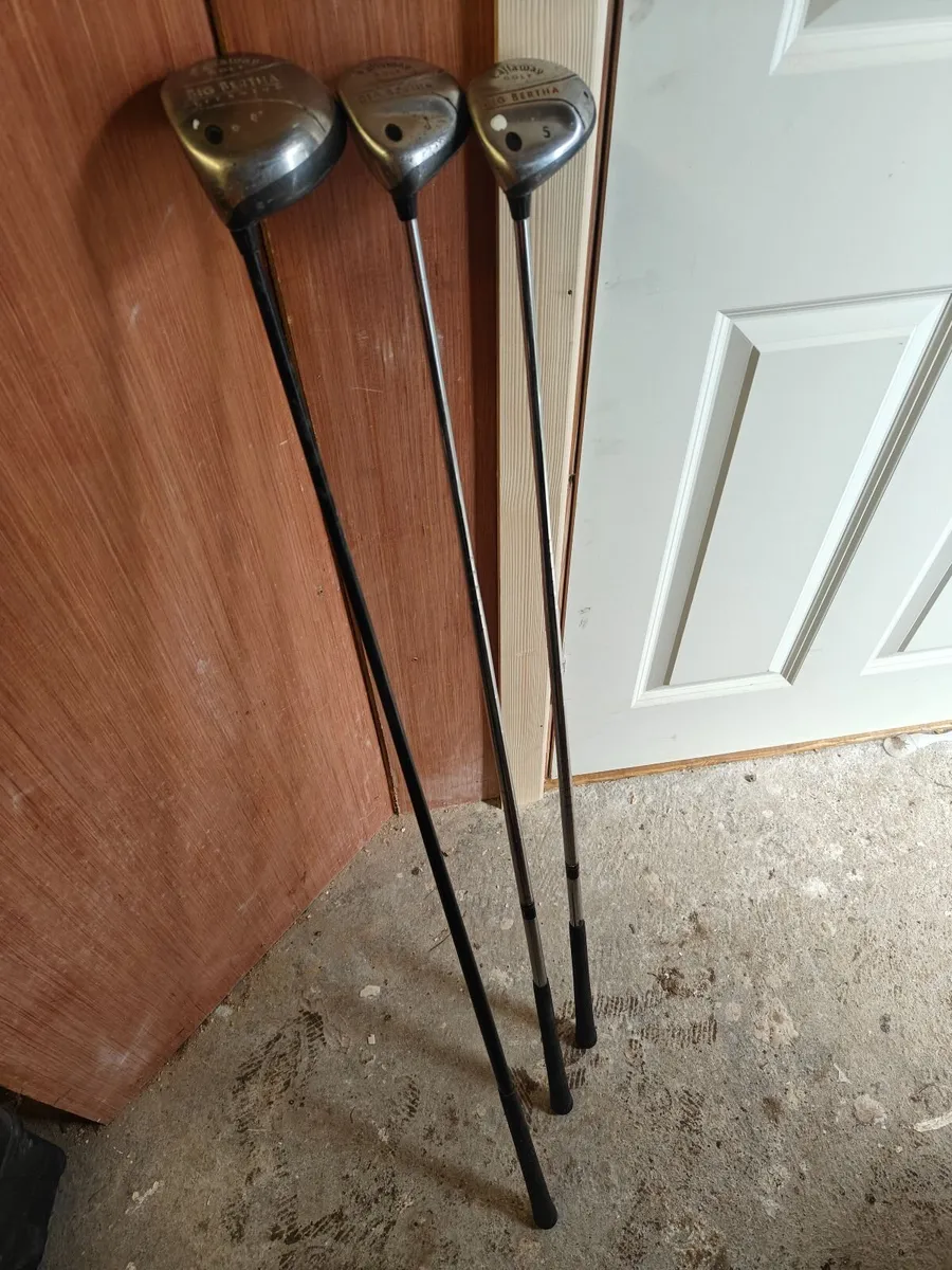 Big Bertha Left handed Driver 3 wood and 5 wood - Image 2