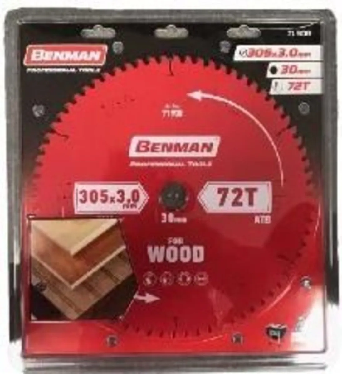 Benman 71908 Circular Saw Blade 305 X 30 mm 72T