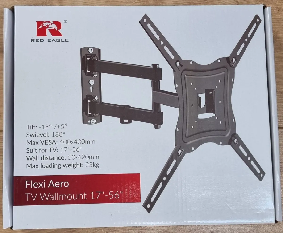 TV Wall Mount Bracket Swivel Full Motion 17-55" - Image 1