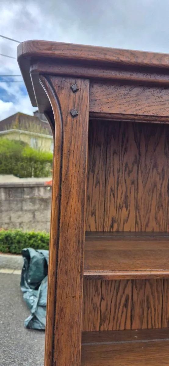 Solid oak bookcase. - Image 2