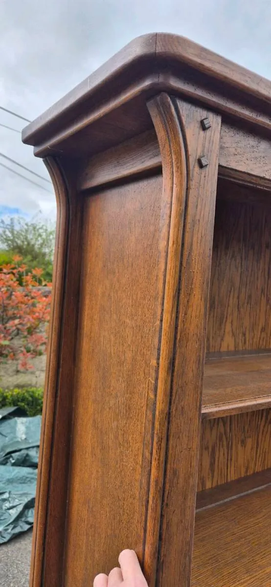 Solid oak bookcase. - Image 3
