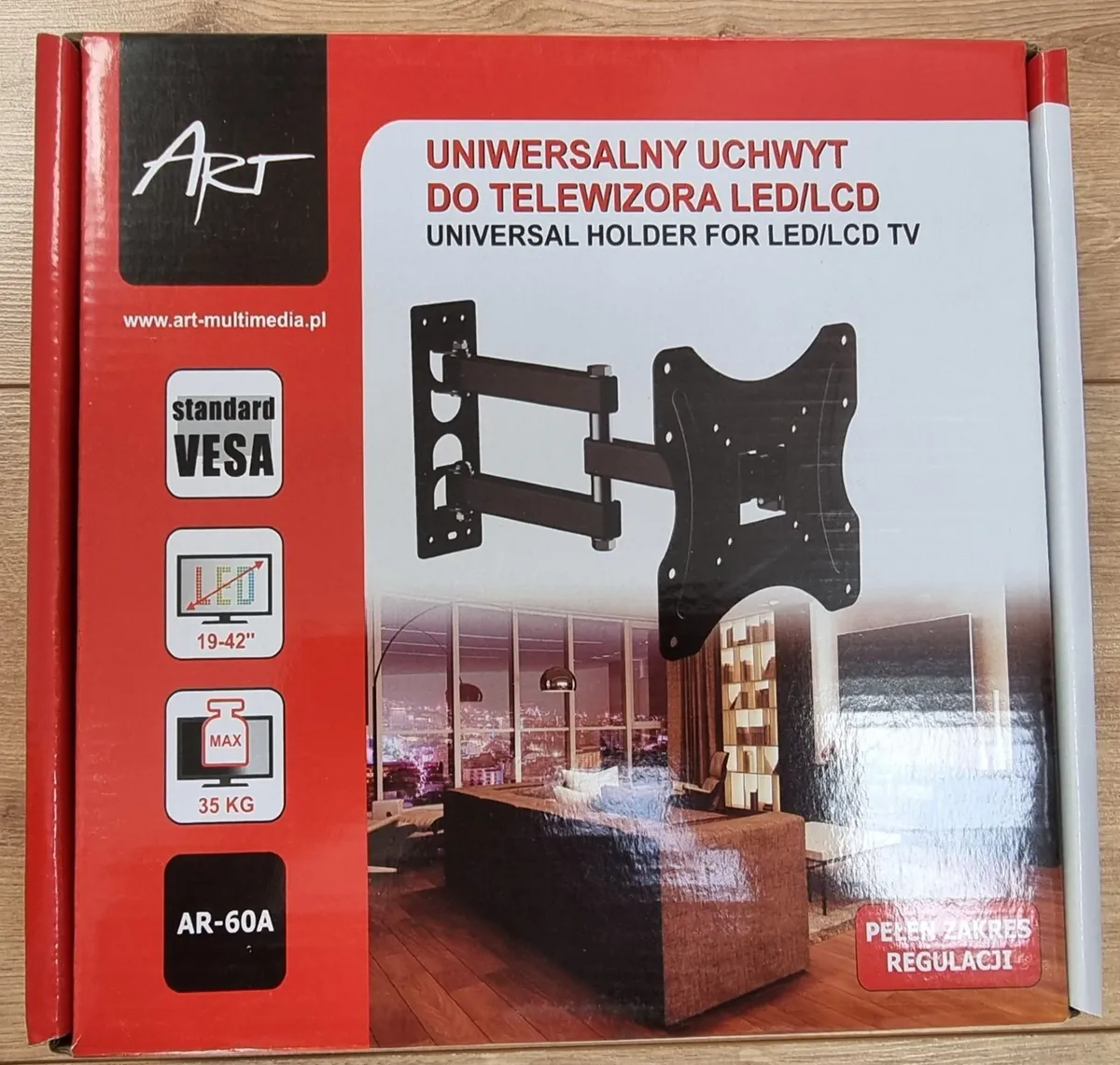 TV Wall Mount Bracket Arm Tilt Swivel 19-42" - Image 1