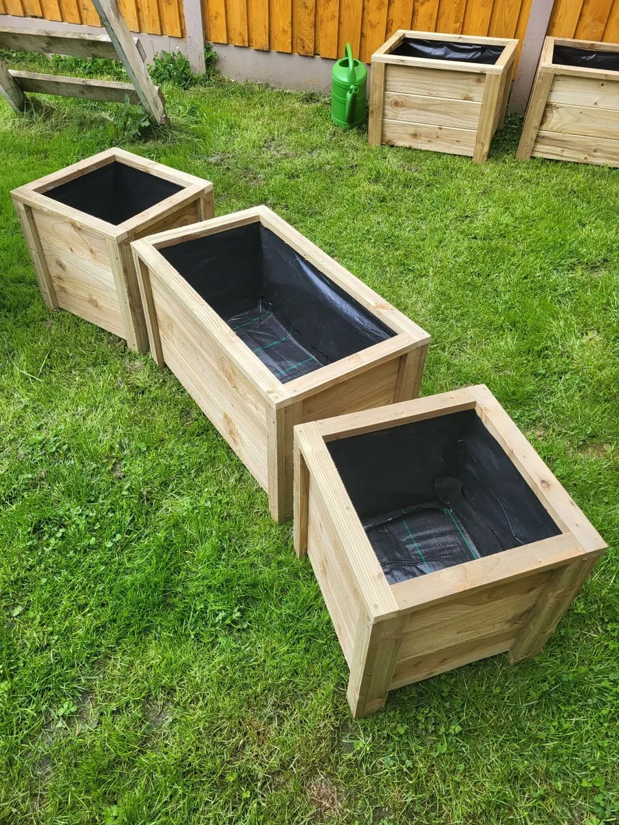 Wooden Planters Small Medium Large - Image 1