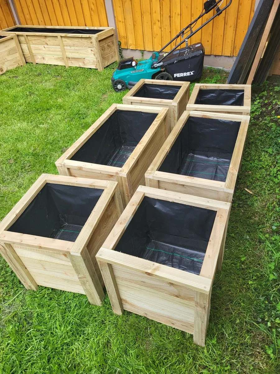 Wooden Planters Small Medium Large - Image 1