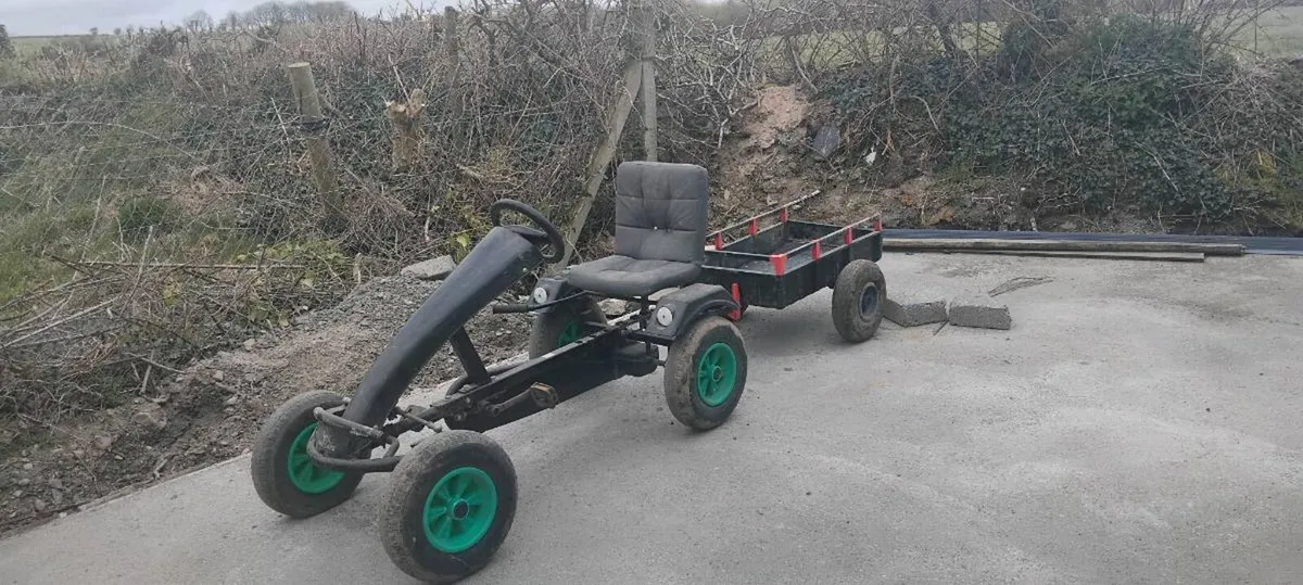 Dino go cart and berg tipping trailer - Image 1