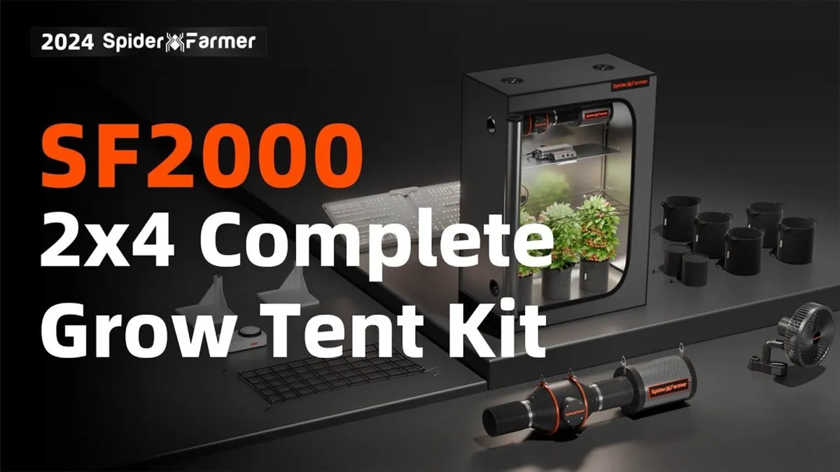 Spider Farmer SF2000 301H EVO 2x4 Grow Kit 2024 - Image 1