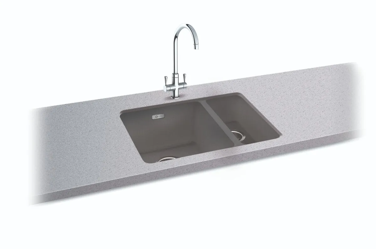 Granite Undermount Sink - Carron Phoenix 1.5 Grey - Image 3