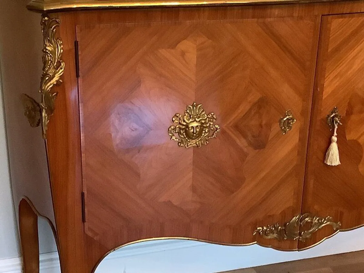 Antique French Louis XV  Bronze Mounted Sideboard - Image 4