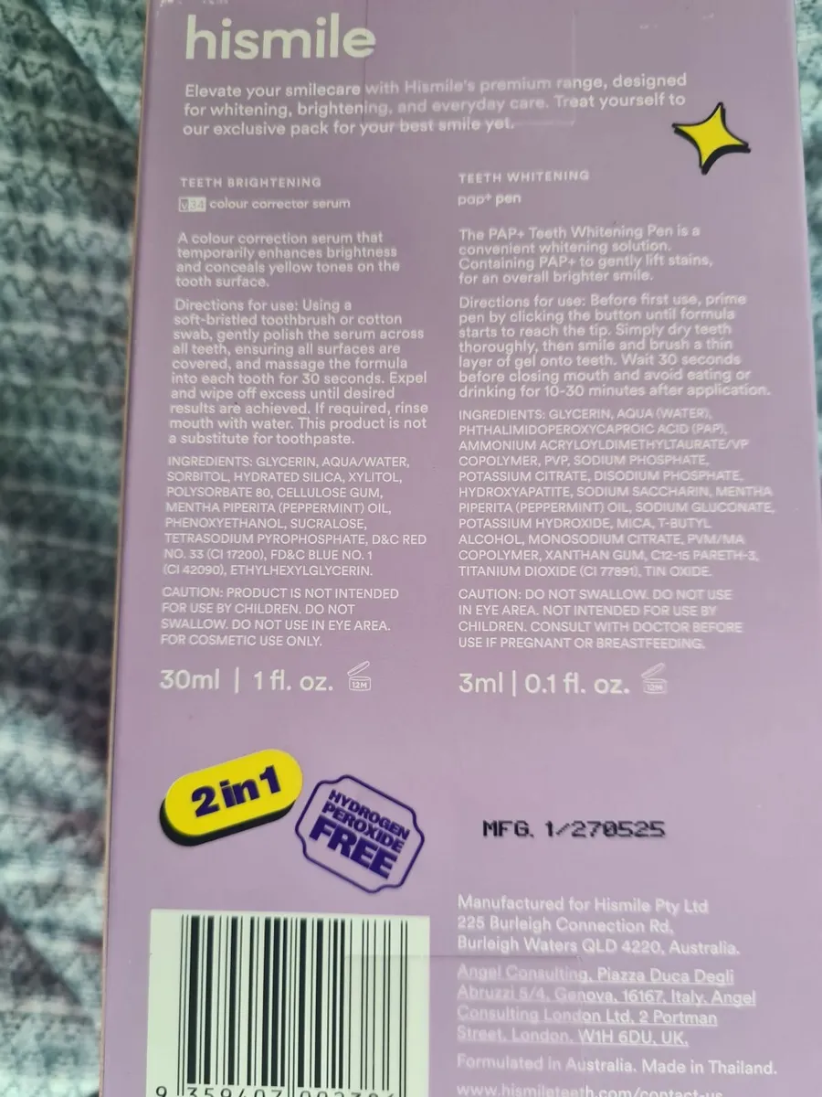 New  hismile teeth whitening set - Image 2