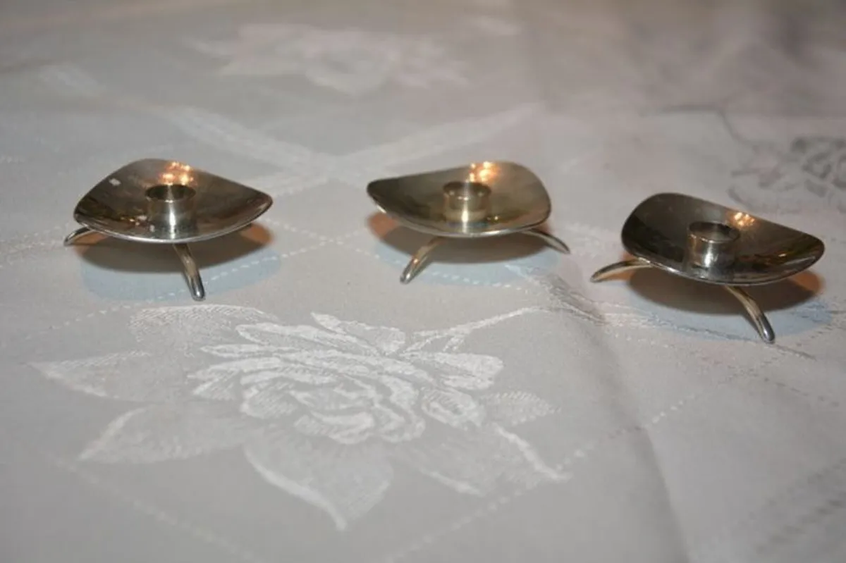 Carl M. Cohr Denmark vintage candle holders - Image 1