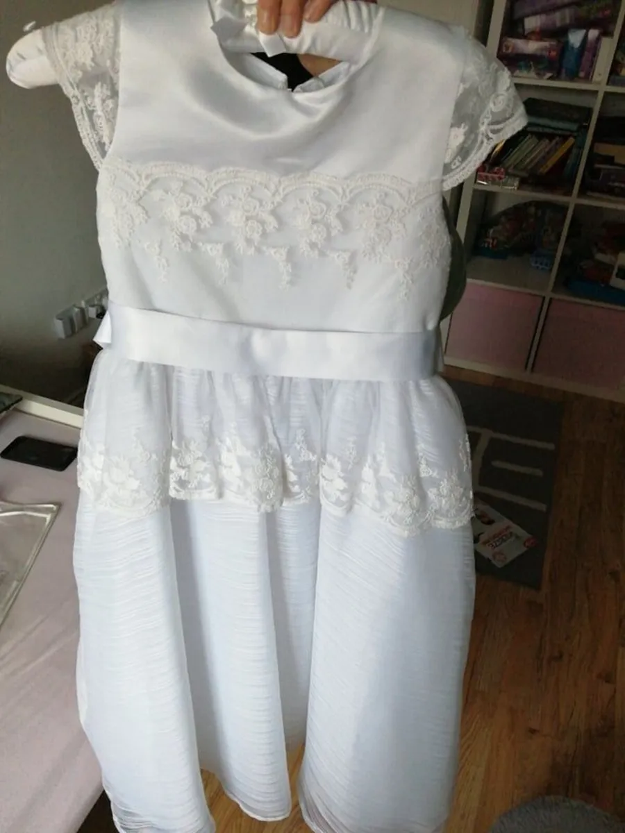 Communion dress and gloves