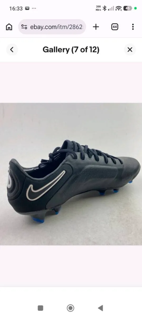 Nike Tiempo Legend 9 Elite FG Mens Size 9 Black - Image 4