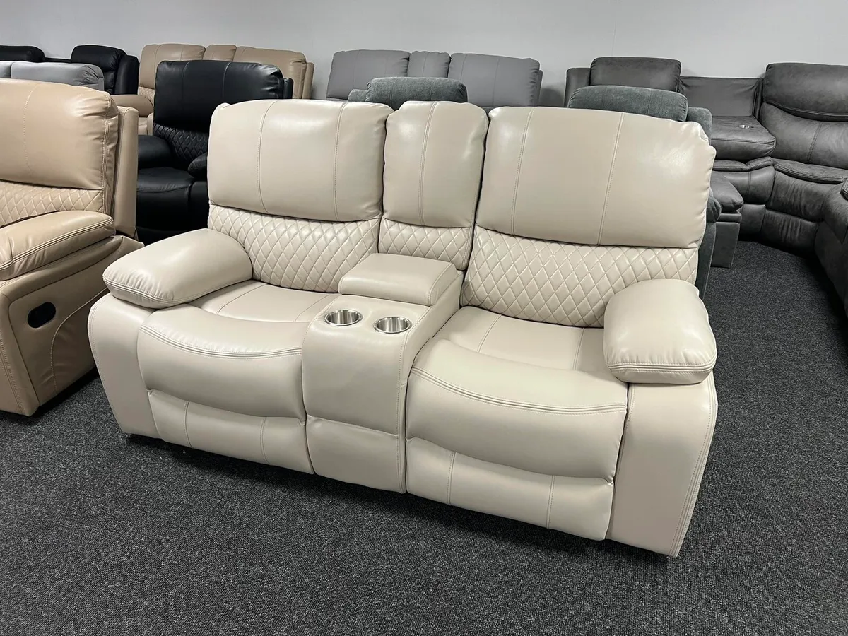 Rita 3+2 Leather Manual Recliner Sofa Sets - Image 1