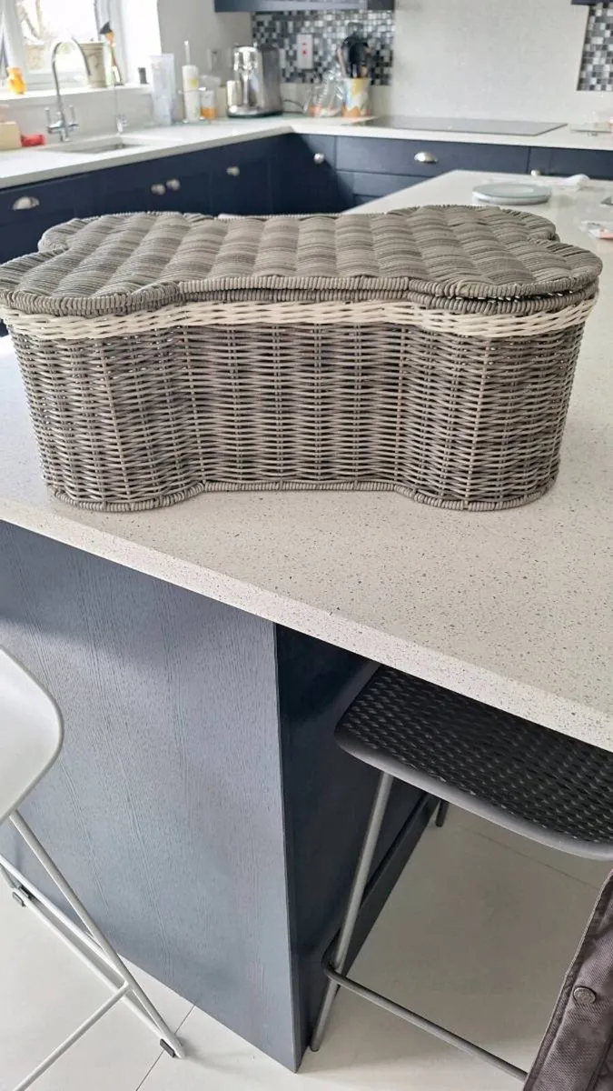 Rattan Bone ShapeStorage Basket - Image 1