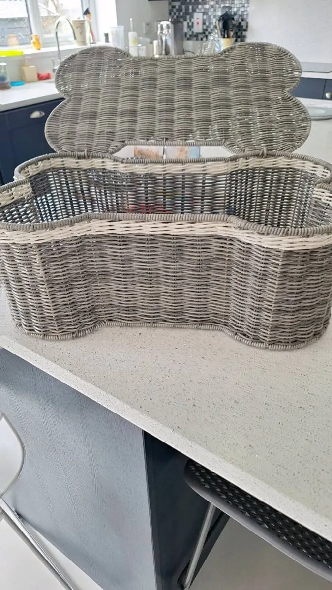 Rattan Bone ShapeStorage Basket - Image 2
