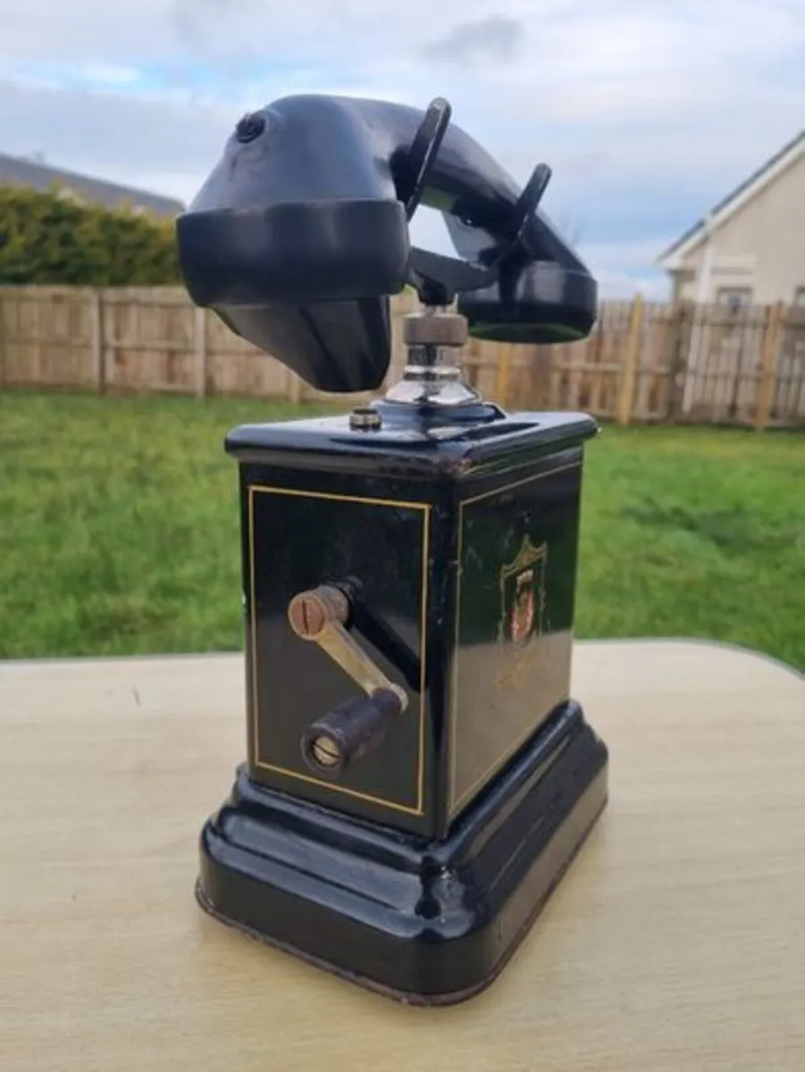 Danish antique crank desk telephone - Image 3