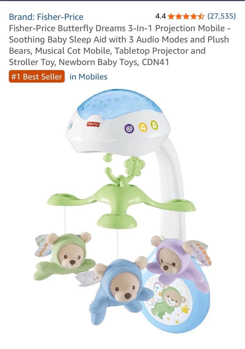 Fisher Price Projection Mobilr - Image 1