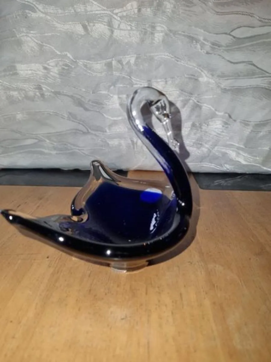Murano glass swan plate - Image 2