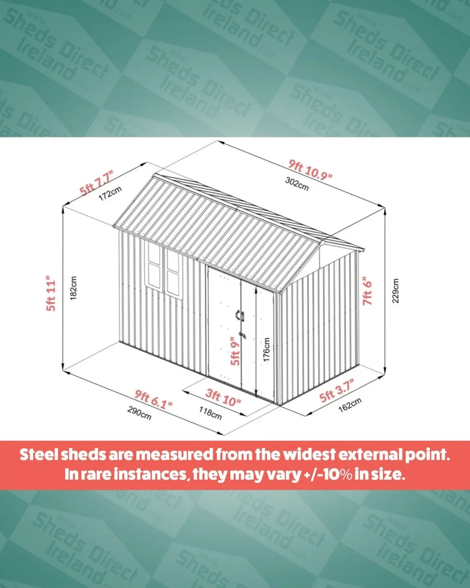 Cottage style flatpack sheds - Image 2