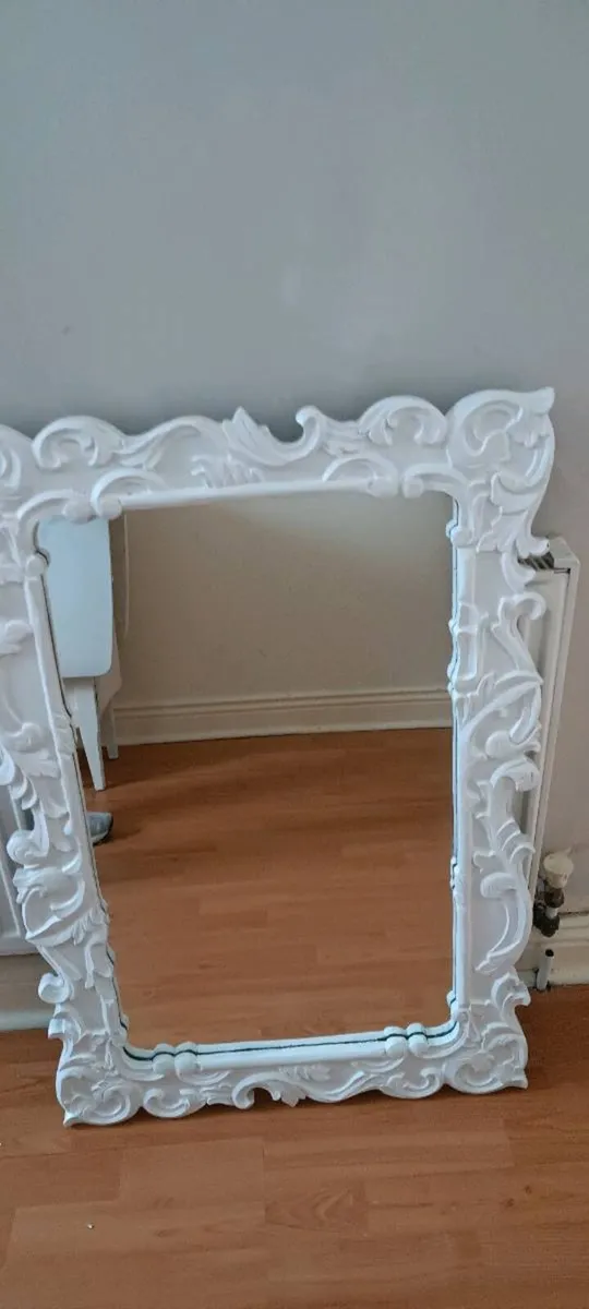 Large Ornate Mirror 87x60cm - Image 1