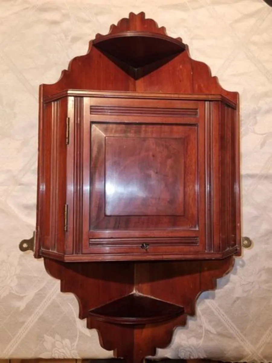 Vintage corner wall cabinet - Image 1