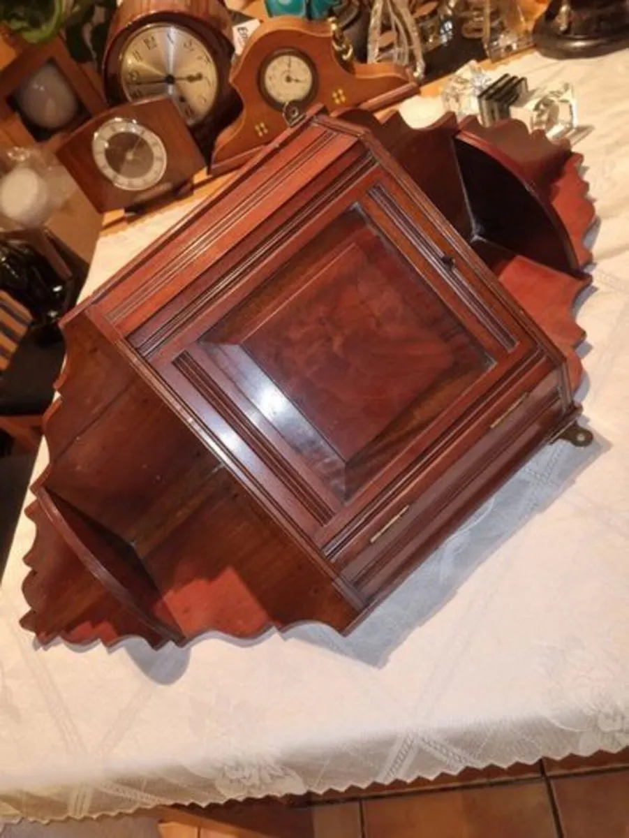 Vintage corner wall cabinet - Image 2