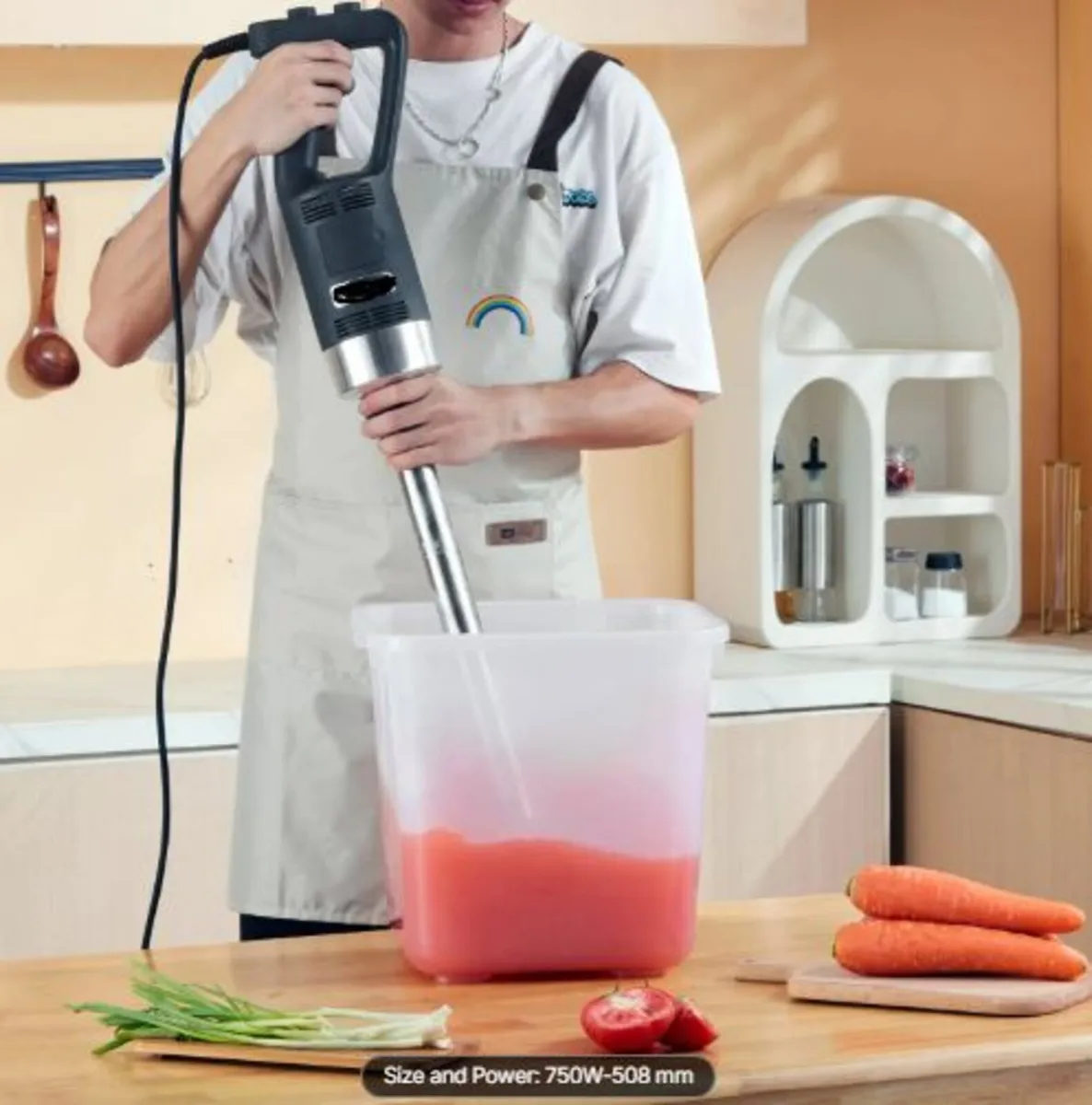 Commercial Immersion Blender, 750 Watt Heavy Duty - Image 3