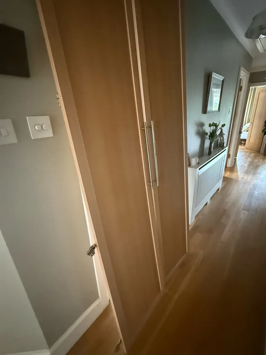 2 wardrobe/Press Beech Shaker Doors - Image 1