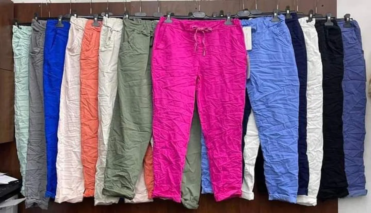 ladies italian stretch trousers 10/16 - Image 3