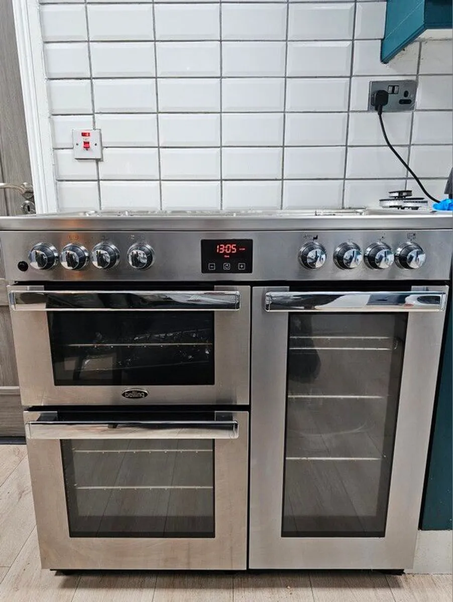 Belling Cookcentre 90DFT Gas Stainless Steel - Image 1